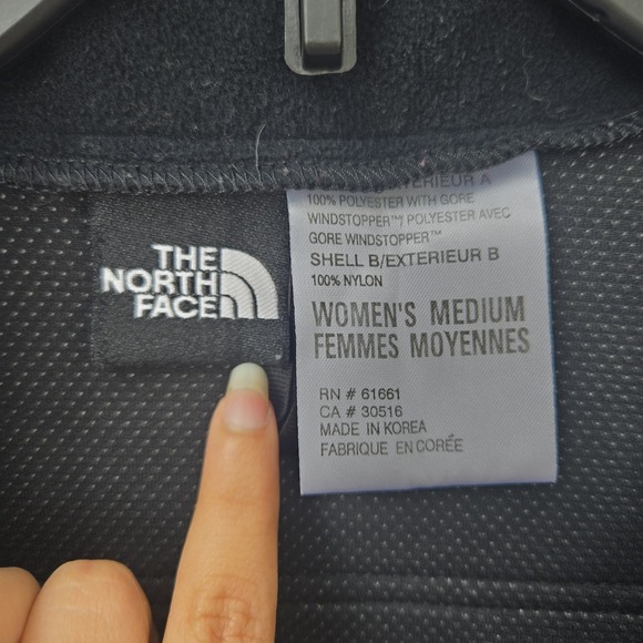 The North Face Women's Medium Black Full Zip Gore Windstopper Fleece Jacket - Picture 3 of 7